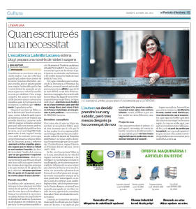 Entrevista Periodic Andorra 4.04.14